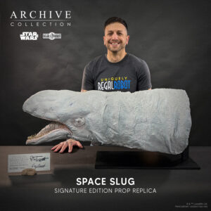 exogorth statue from Star Wars asteroid chase in the Empire Strikes Back