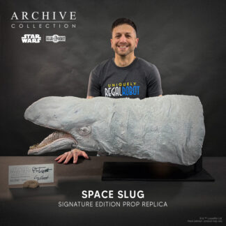 exogorth statue from Star Wars asteroid chase in the Empire Strikes Back