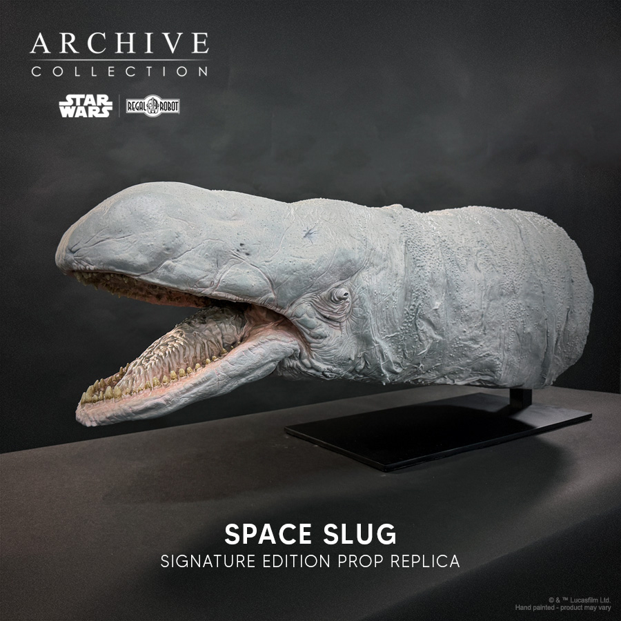 exogorth statue from Star Wars asteroid chase in the Empire Strikes Back