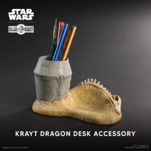 star wars krayt dragon skeleton and escape pod desk set