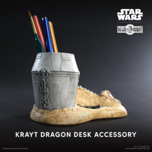 star wars krayt dragon skeleton and escape pod desk set