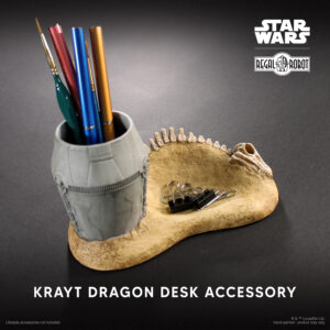 star wars krayt dragon skeleton and escape pod desk set