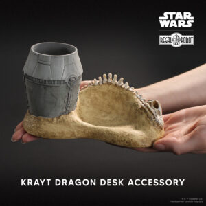 star wars krayt dragon skeleton and escape pod desk set