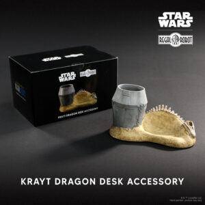 star wars krayt dragon skeleton and escape pod desk set