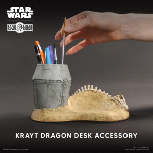 star wars krayt dragon skeleton and escape pod desk set