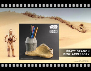 star wars krayt dragon skeleton and escape pod desk set