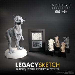 Tauntaun sketch art collectible by Phil Tippett