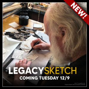 Tauntaun sketch art collectible by Phil Tippett