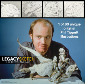Tauntaun sketch art collectible by Phil Tippett