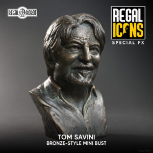 Tom Savini makeup effects artist and FX school owner as bronze bust for horror collectors