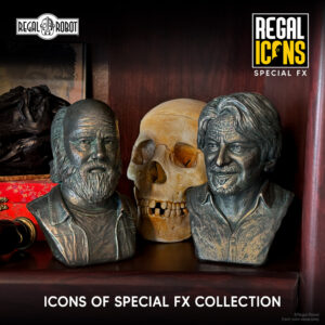 bronze statues for horror collectors of Phil Tippett and Tom Savini