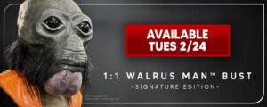 Mask replica of Ponda Baba aka Walrus Man from the Star Wars Cantina