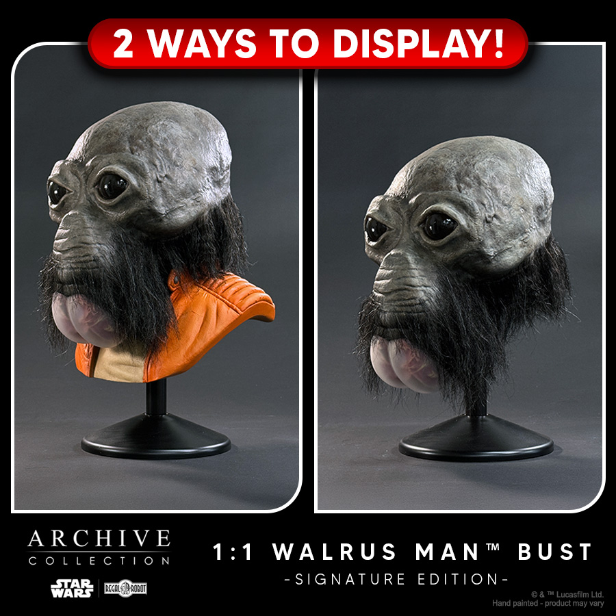 Mask replica of Ponda Baba aka Walrus Man from the Star Wars Cantina