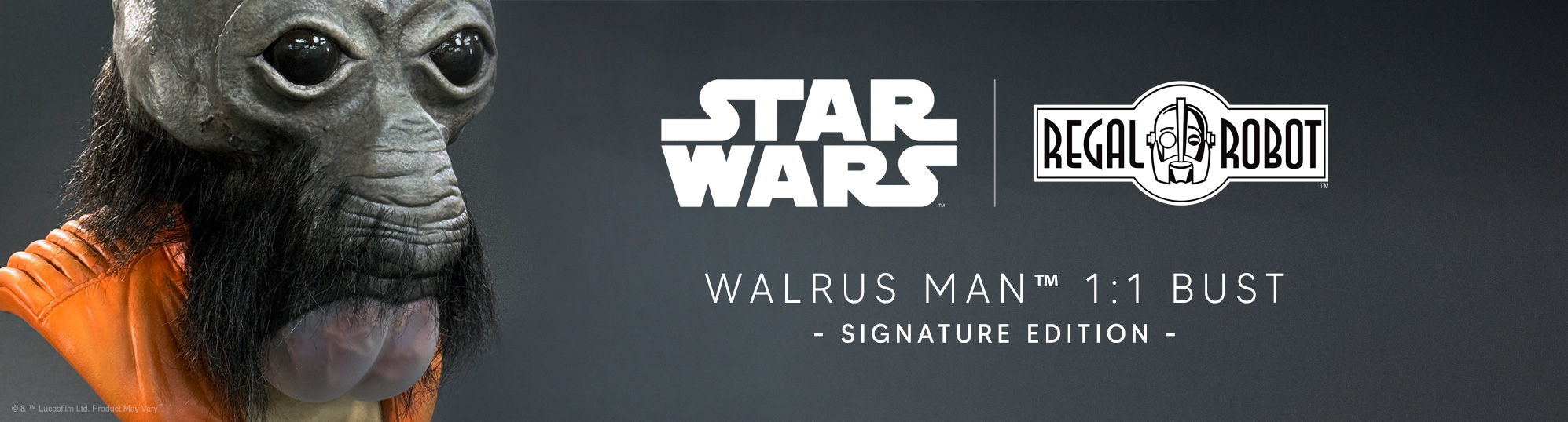 Mask replica of Ponda Baba aka Walrus Man from the Star Wars Cantina