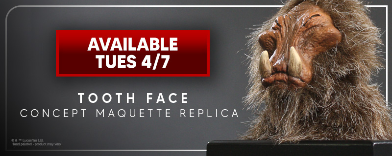 J’Quille the Whiphid alien from Return of the Jedi - replica concept maquette