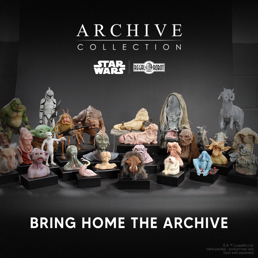 Return of the Jedi replica concept maquettes and statues