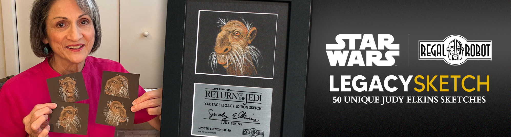 Yak Face figure sketches by maquette sculptor Judy Elkins