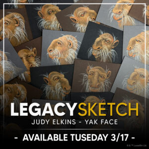 Yak Face figure sketches by maquette sculptor Judy Elkins