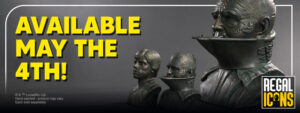 Darth Vader and Luke Skywalker mini-bust in bronze style - Regal Icons Star Wars busts