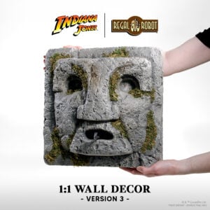 ndiana Jones Raiders of the Lost Ark Chachapoyan Temple wall face prop