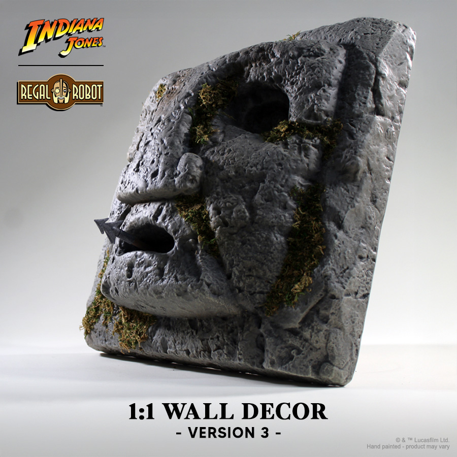 ndiana Jones Raiders of the Lost Ark Chachapoyan Temple wall face prop