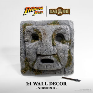 ndiana Jones Raiders of the Lost Ark Chachapoyan Temple wall face prop