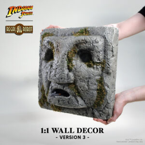 ndiana Jones Raiders of the Lost Ark Chachapoyan Temple wall face prop