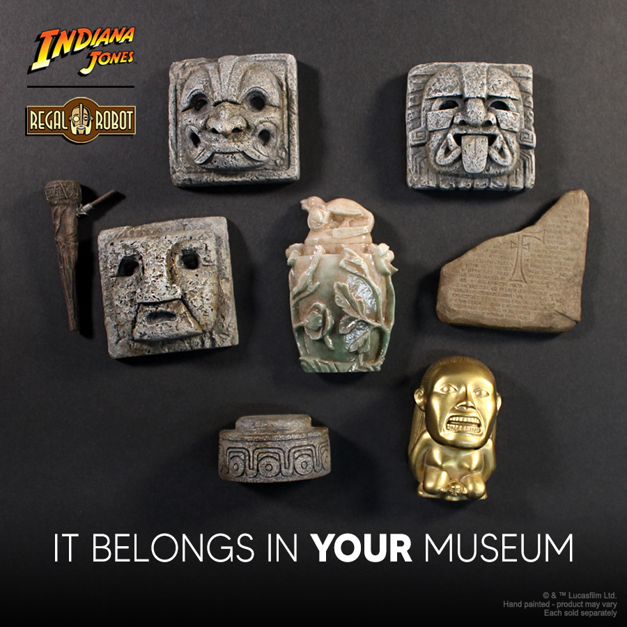 Indiana Jones magnets - prop style decor from Regal Robot