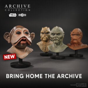Star Wars mini bust of Nien Nunb mask