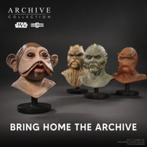 Star Wars prop archives creature mask replicas by Regal Robot