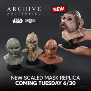 Star Wars prop archives creature mask replicas by Regal Robot