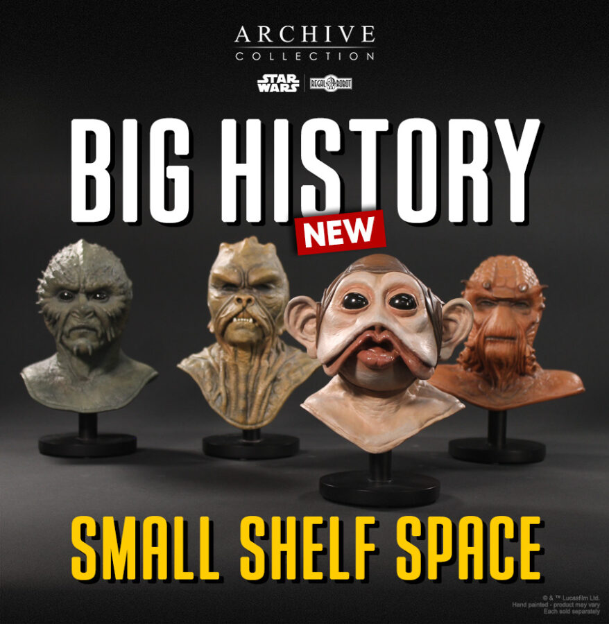 Star Wars prop archives creature mask replicas by Regal Robot
