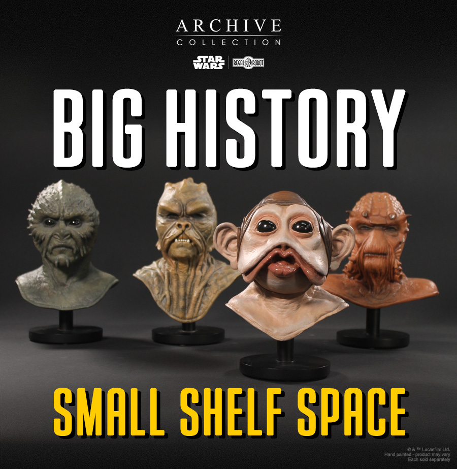 Star Wars mini bust of Nien Nunb mask