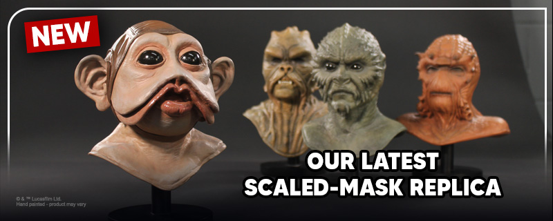 Star Wars mini bust of Nien Nunb mask