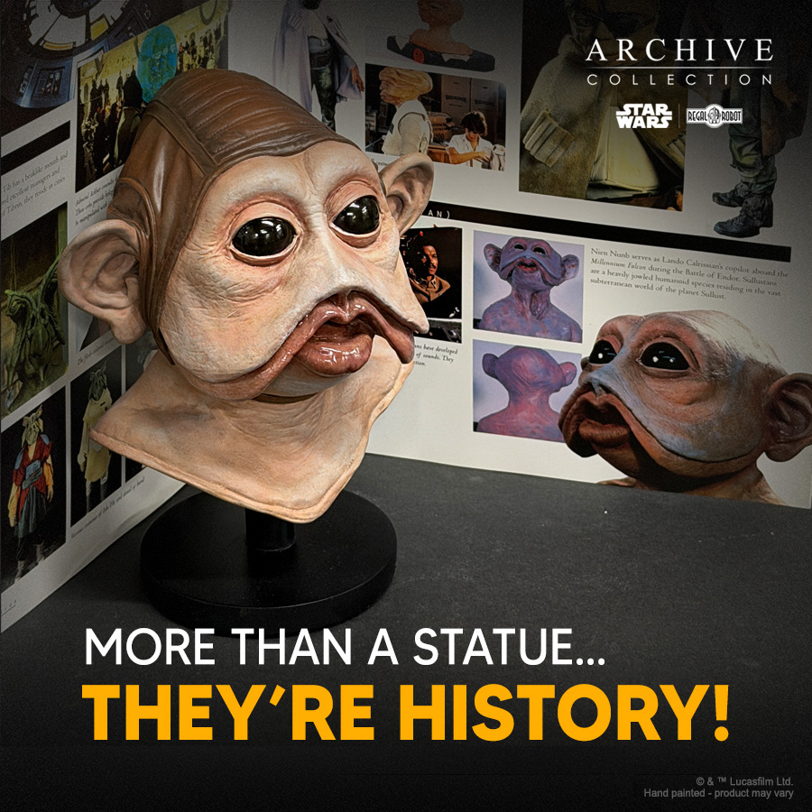 Nien Nunb Scaled Mask Replica - Numbered Edition - Regal Robot