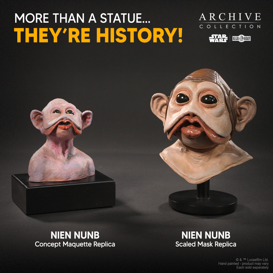 Nien Nunb Scaled Mask Replica - Numbered Edition - Regal Robot