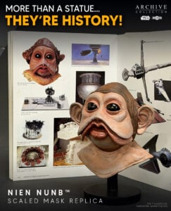 Star Wars mini bust of Nien Nunb