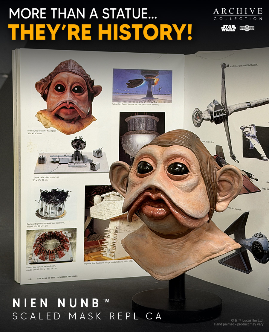 Star Wars mini bust of Nien Nunb