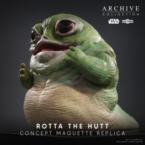 Statue of Rotta the Hutt from Mandalorian and Grogu