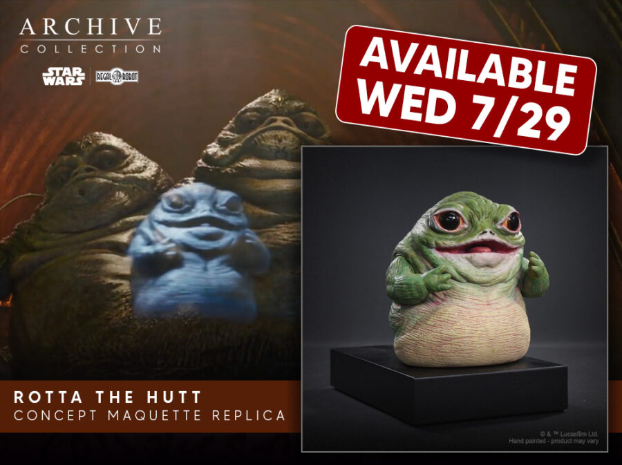 Rotta the Hutt figure or the original concept sculpture