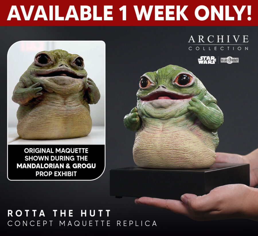 Rotta the Hutt figure or the original concept sculpture