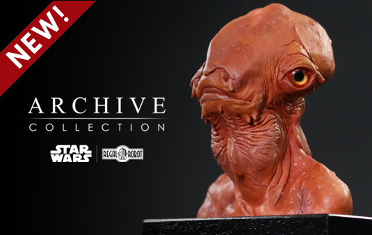 Admiral Ackbar statue bust by Regal Robot