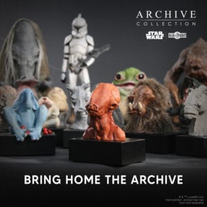 Phil Tippett Admiral Ackbar art and statue from Star Wars Return of the Jedi