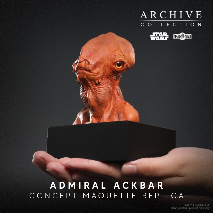Admiral Ackbar statue bust by Regal Robot