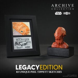 Phil Tippett Admiral Ackbar art and statue from Star Wars Return of the Jedi