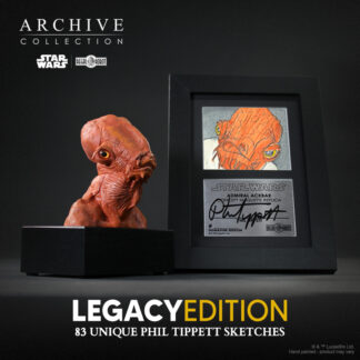 Phil Tippett Admiral Ackbar art and statue from Star Wars Return of the Jedi