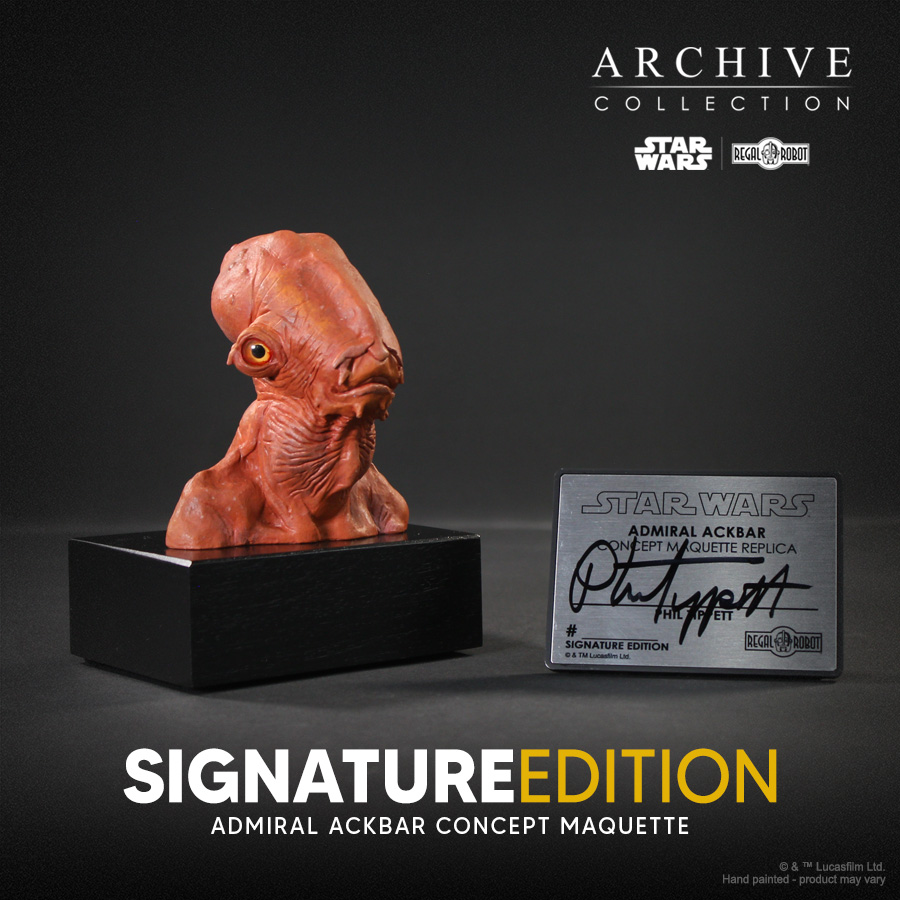 Admiral Ackbar statue bust by Regal Robot