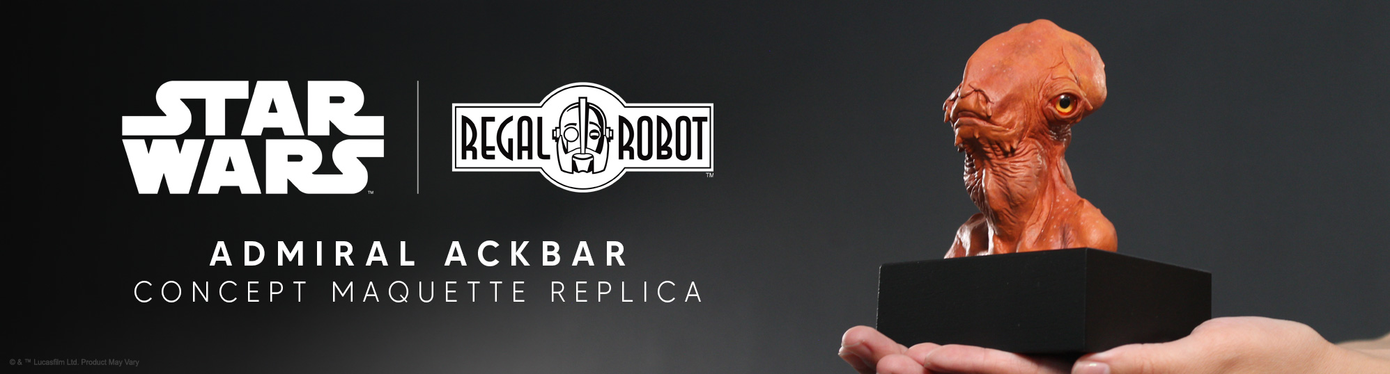 Admiral Ackbar statue bust by Regal Robot