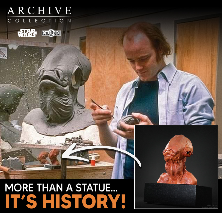 Admiral Ackbar statue bust by Regal Robot