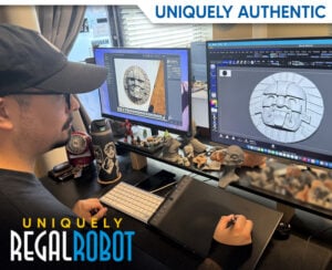3D scanning Indiana Jones prop